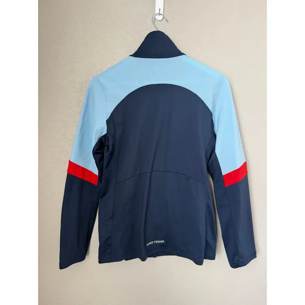 Kari Traa Mathea Midlayer Jacket Women's Size Medium Naval Blue Light Activewear - Picture 3 of 7